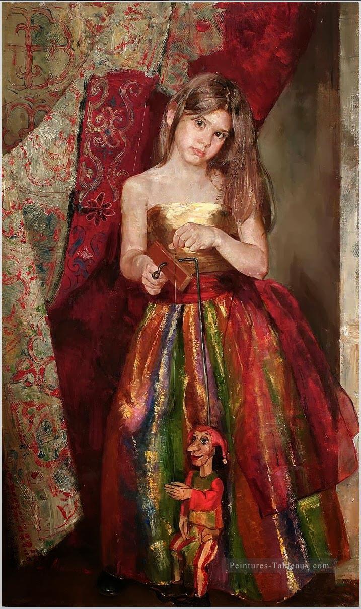 jolie petite fille NM Tadjikistan 01 Impressionist Peintures à l'huile